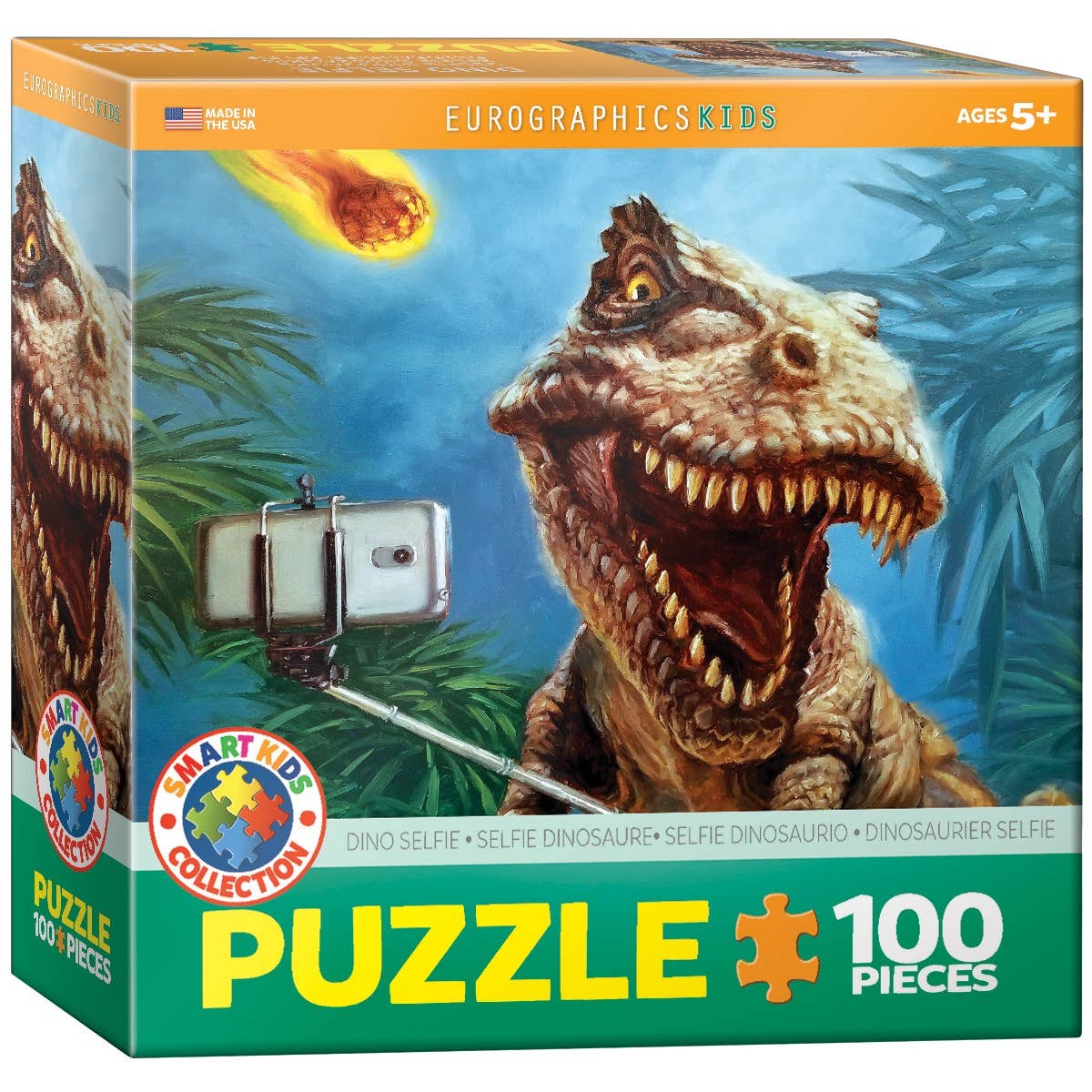 Eurographics Dino Selfie 100-Piece Puzzle - Ages 5+