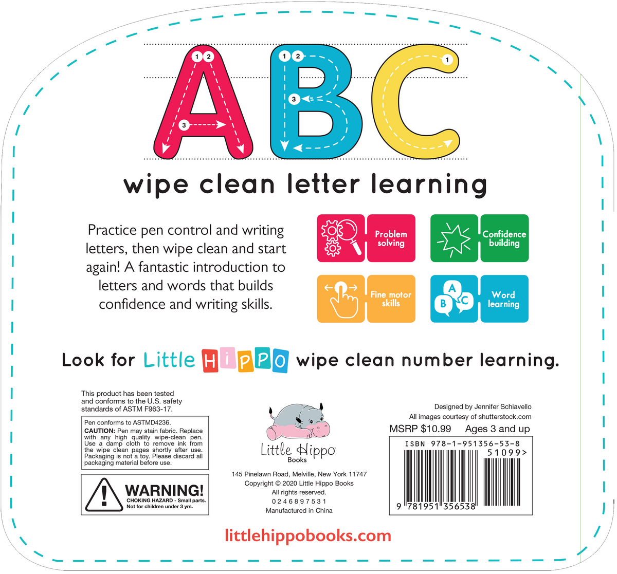 Little Hippo Books - Write & Wipe ABC - Ages 3–6