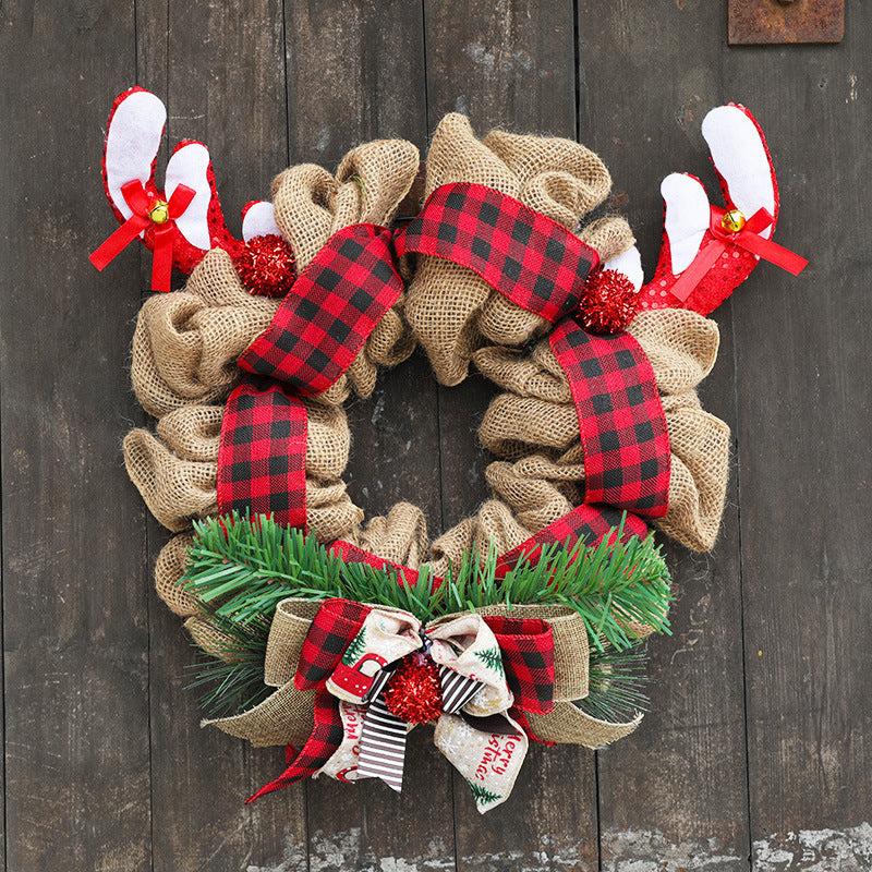 American Door Hanging Christmas Antlers Garland