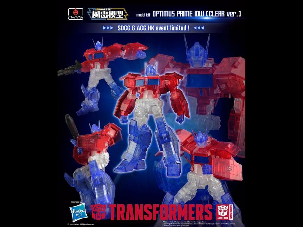 Transformers Furai Optimus Prime - IDW Clear Ver. - SDCC 2020 Exclusive Model Kit