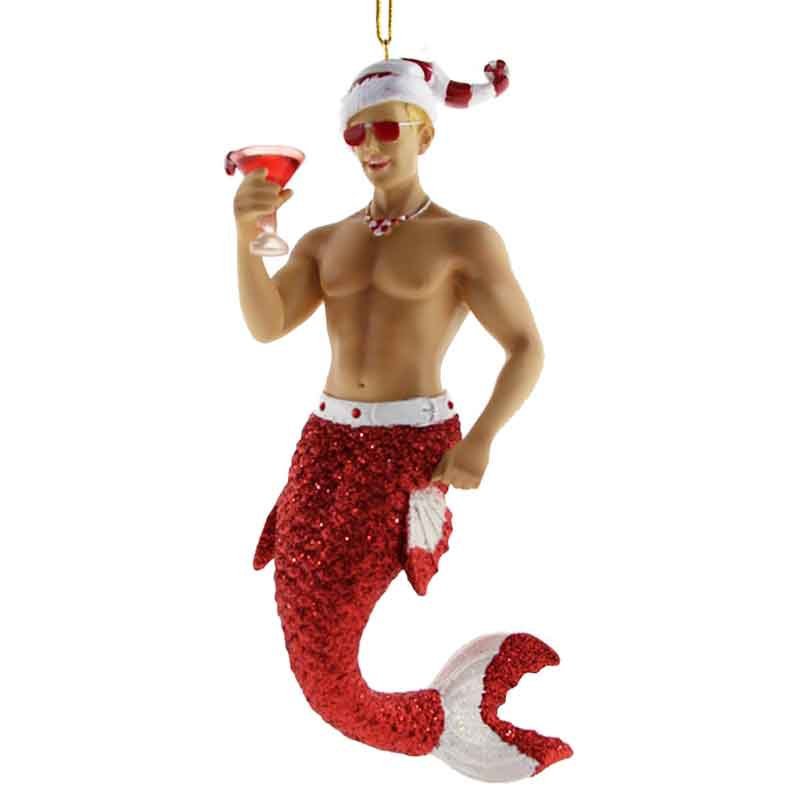 Christmas Merman Gift Ornament Pendant Interior
