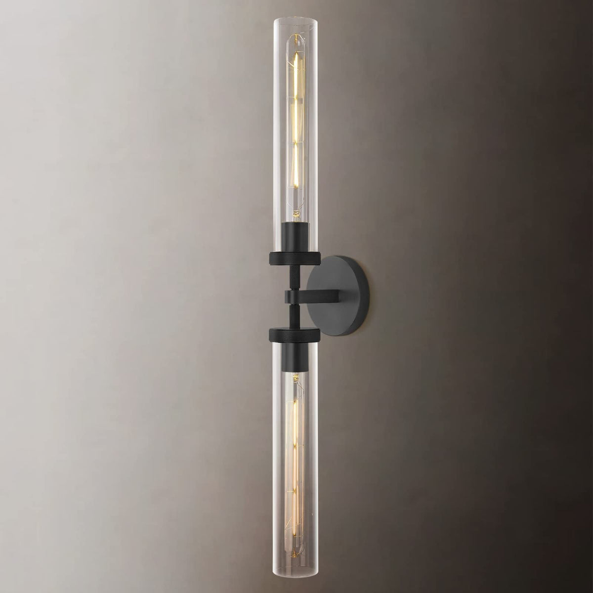 All Copper Knurled American Retro Wall Lamp