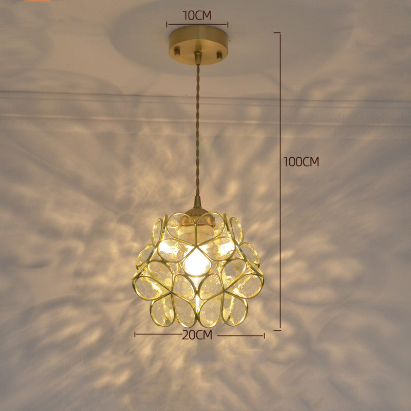 Tiffany-Style Retro Glass Pendant Chandelier