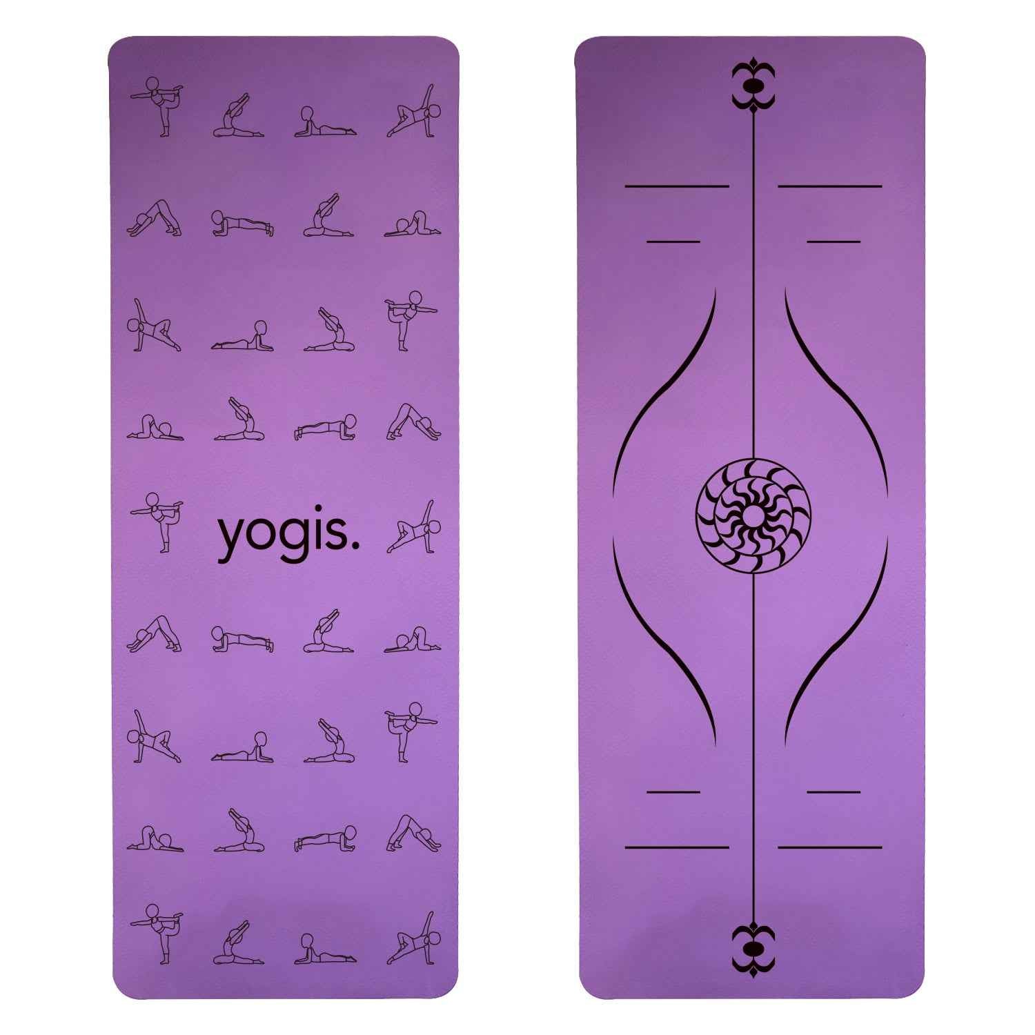 Yoga Mat Posture Line Non-slip Custom Fitness Mat For Beginners Plank Support