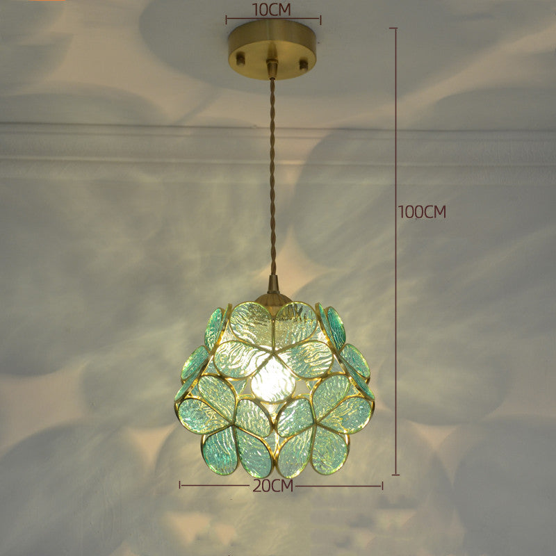 Tiffany-Style Retro Glass Pendant Chandelier