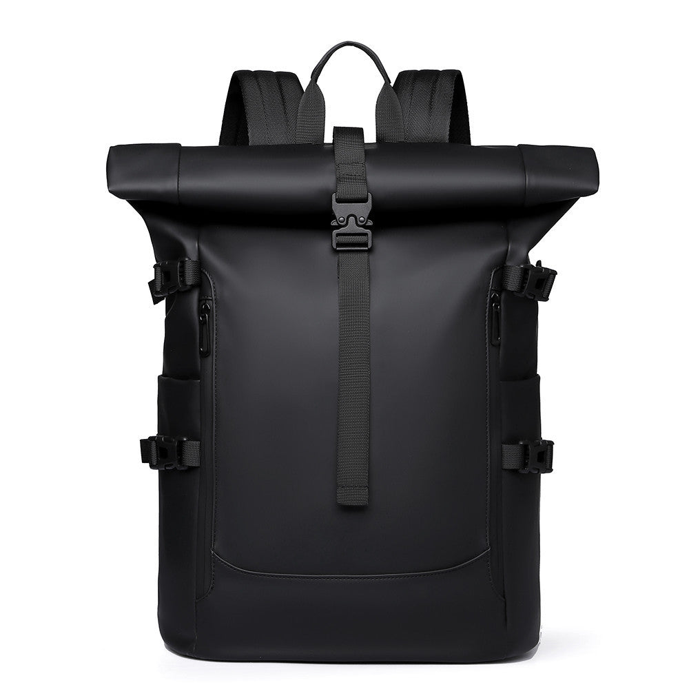 Fashionable Roll-top High-capacity Waterproof Travel Backpack