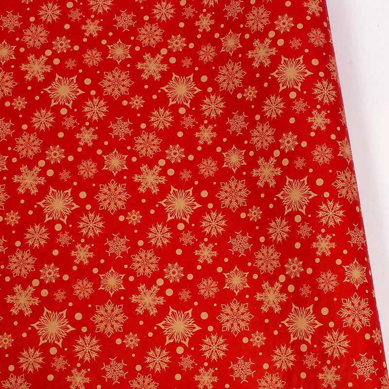 Classic Thickened Christmas Gift Wrapping Paper, Kraft Gift Wrap Sheets 50x76cm, Holiday Patterns