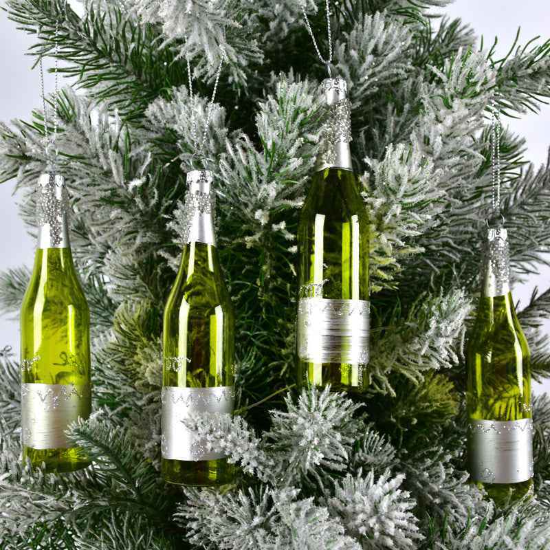 Donut & Wine Bottle Christmas Tree Pendant Ornaments – Hanging Decorations