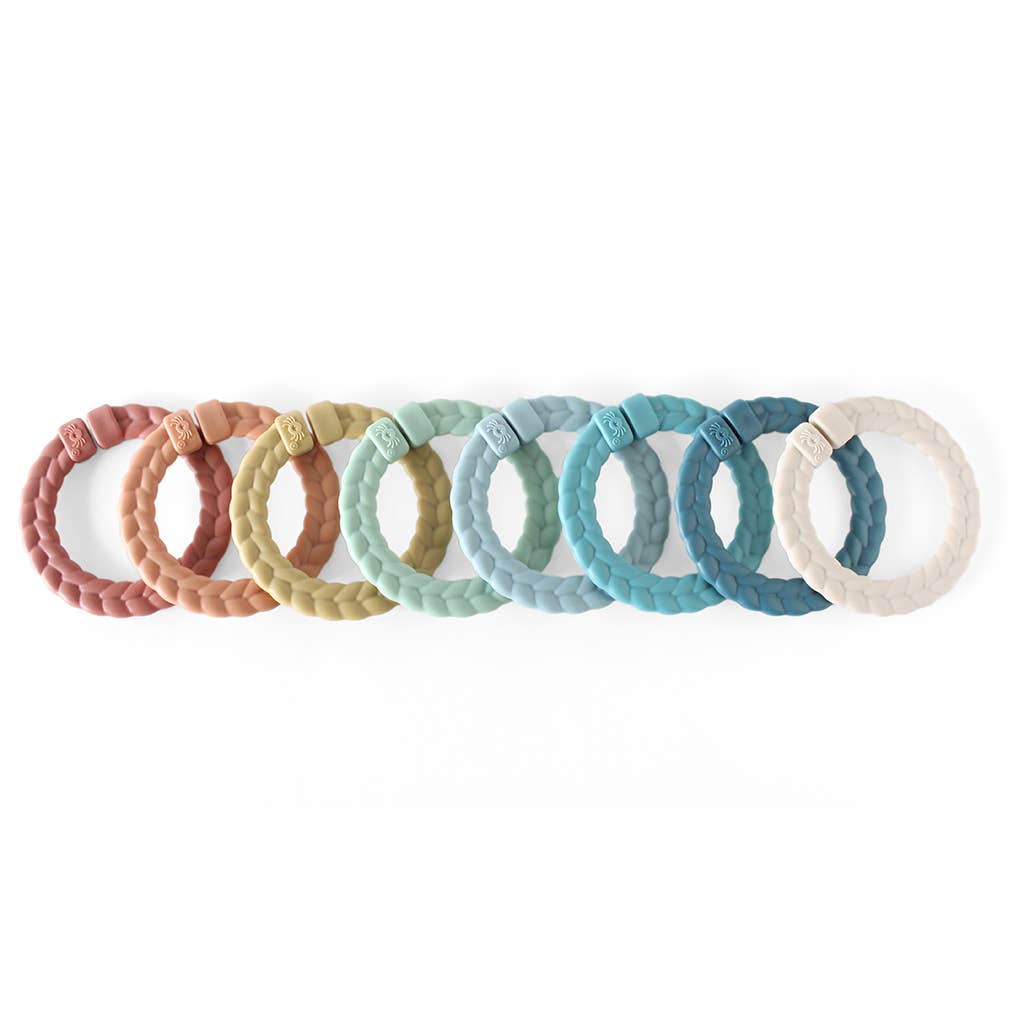 Itzy Ritzy Canada - Bitzy Bespoke Itzy Rings™ Linking Ring Set: Rainbow - Ages 0+