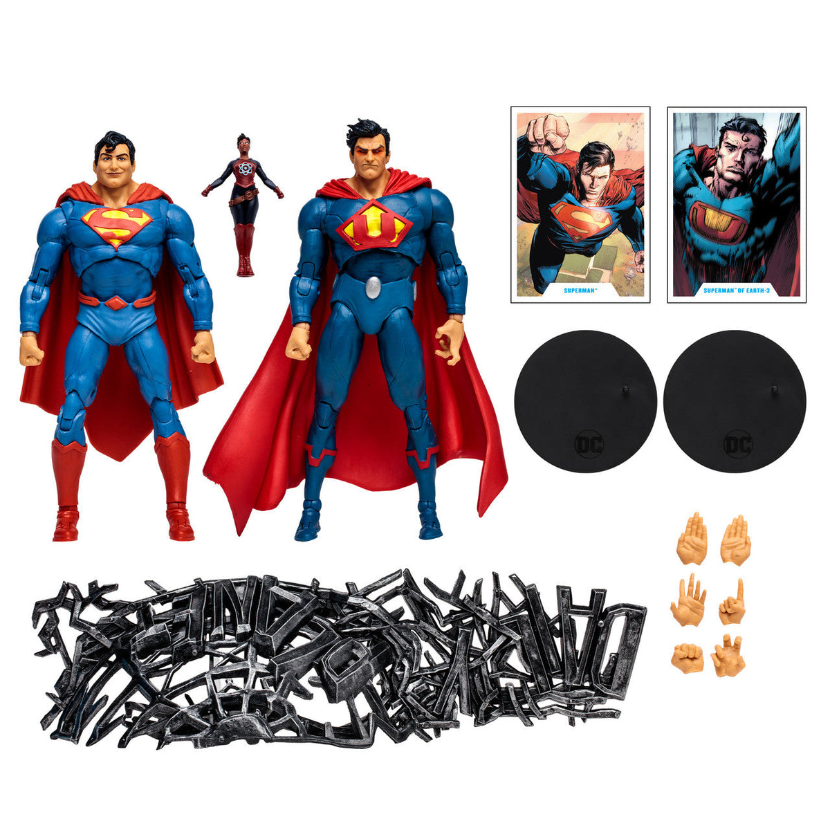McFarlane - Superman vs Superman of Earth-3 w/Atomica - DC Multiverse 7" Figures 2-Pack