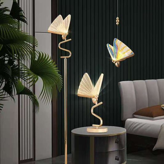 Butterfly Chandelier – Modern LED Pendant Light with Acrylic Shade for Living Room, Bedroom & Staircase