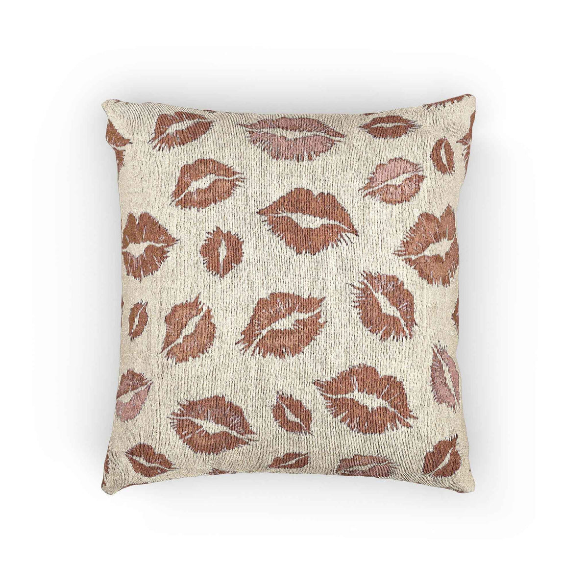 Kiss Pattern Woven Pillow | Decorative Throw Pillow for Home & Outdoor