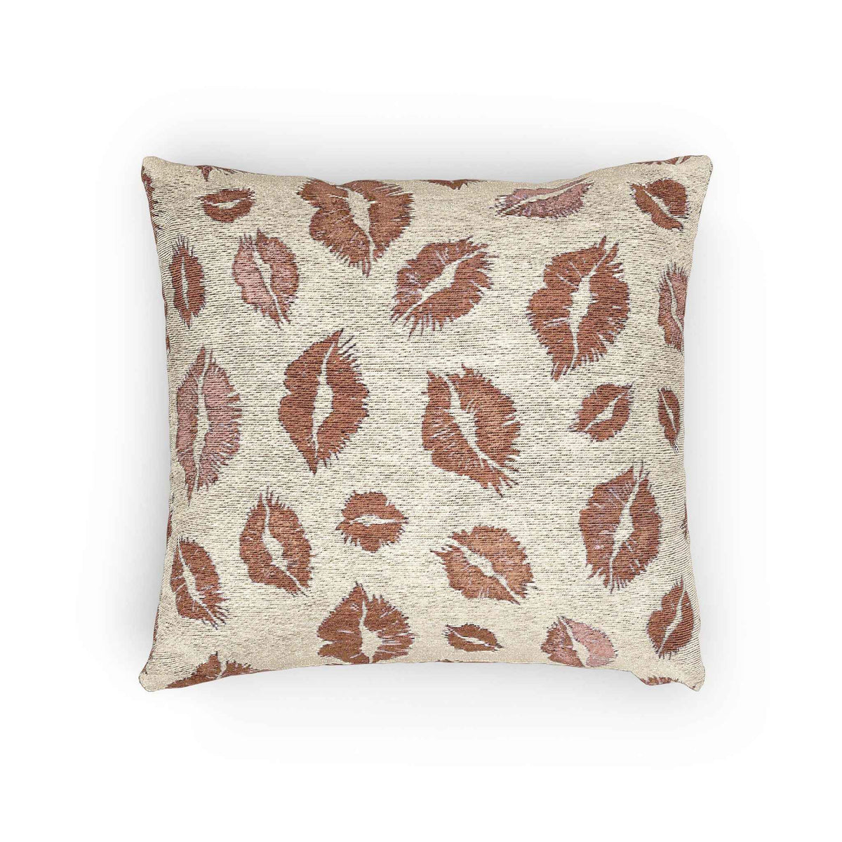 Kiss Pattern Woven Pillow | Decorative Throw Pillow for Home & Outdoor