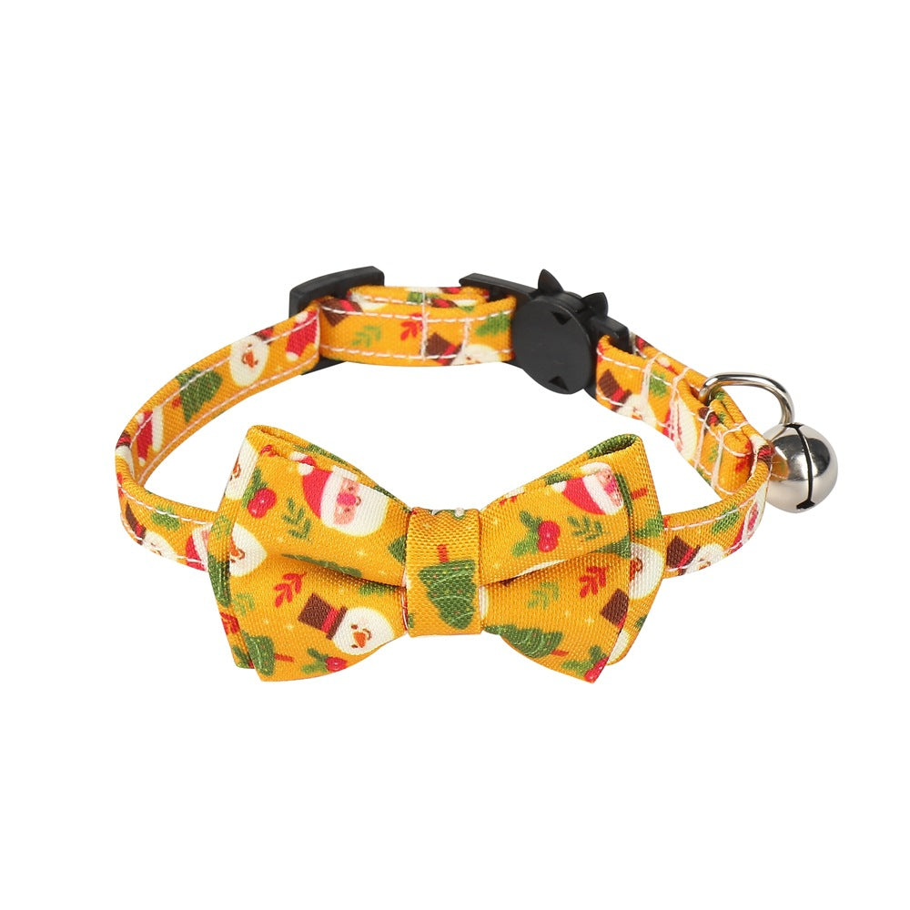 Christmas Bow Tie Dog Collar Pet Gift