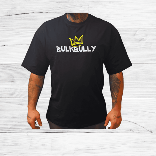 BulkBully G.O.A.L.S Collection - Men's Oversized Tee Black