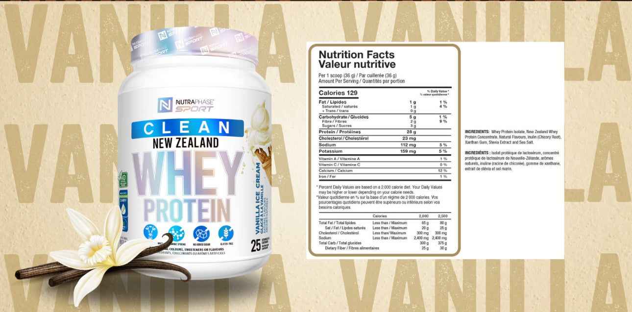 NutraPhase Clean New Zealand Whey Protein Powder