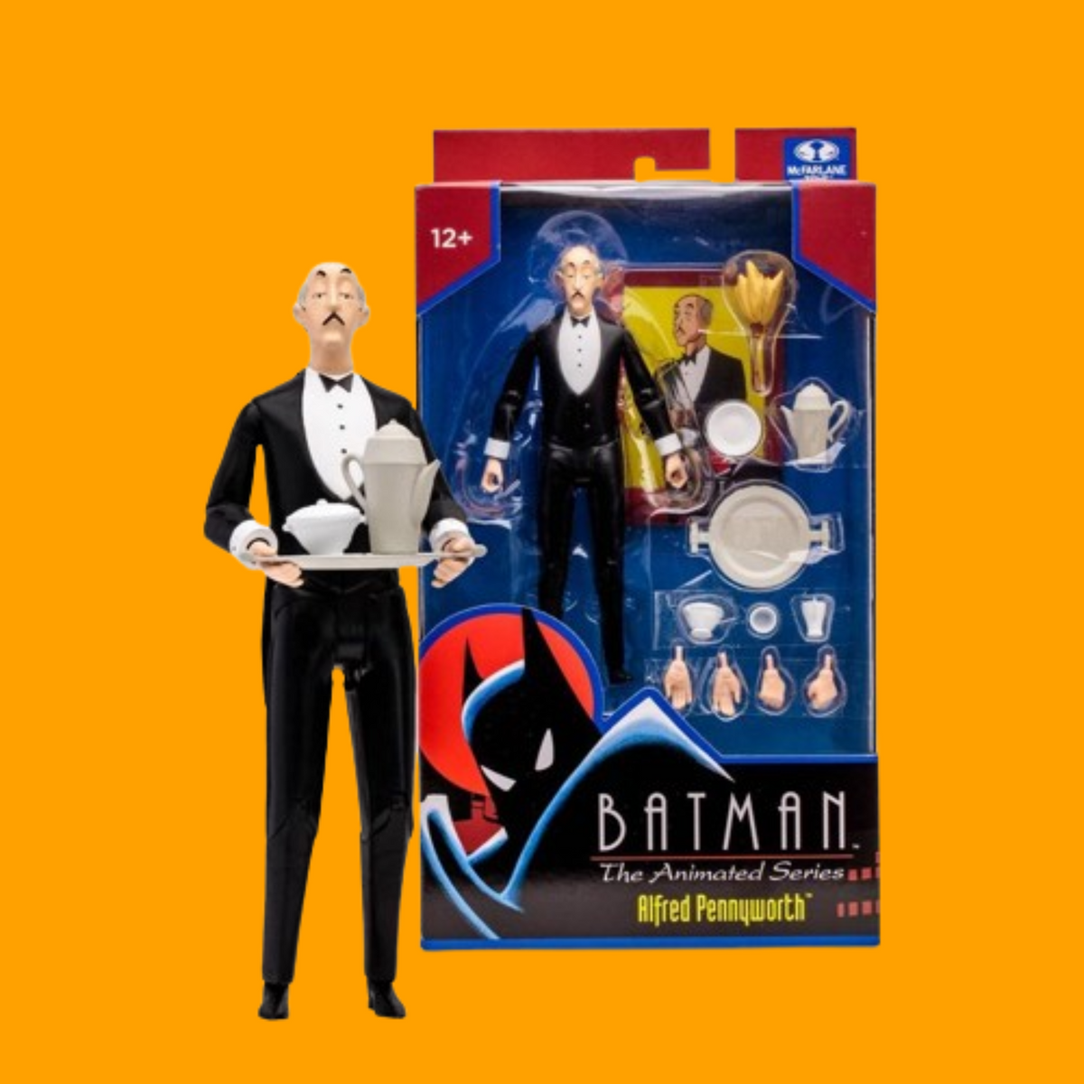 McFarlane Toys Batman: The Animated Series Alfred Pennyworth 6" Action Figure - Exclusive