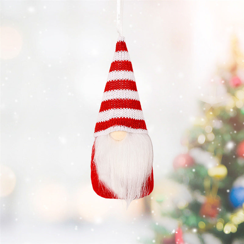 Knitted Christmas Tree Pendant Ornaments – Small Hanging Decor, 3 Styles