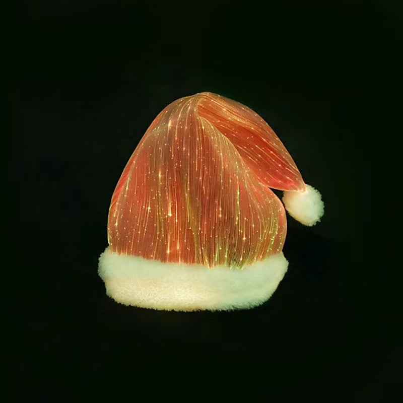 LED Glowing Christmas Hat - Colorful Light-Up Holiday Party Hat