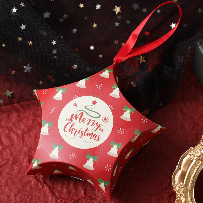 Christmas Gift Boxes Santa Claus Candy Box Star Shape Merry Christmas Boxes Bags for Home New Year Xmas Decor Kids Gifts