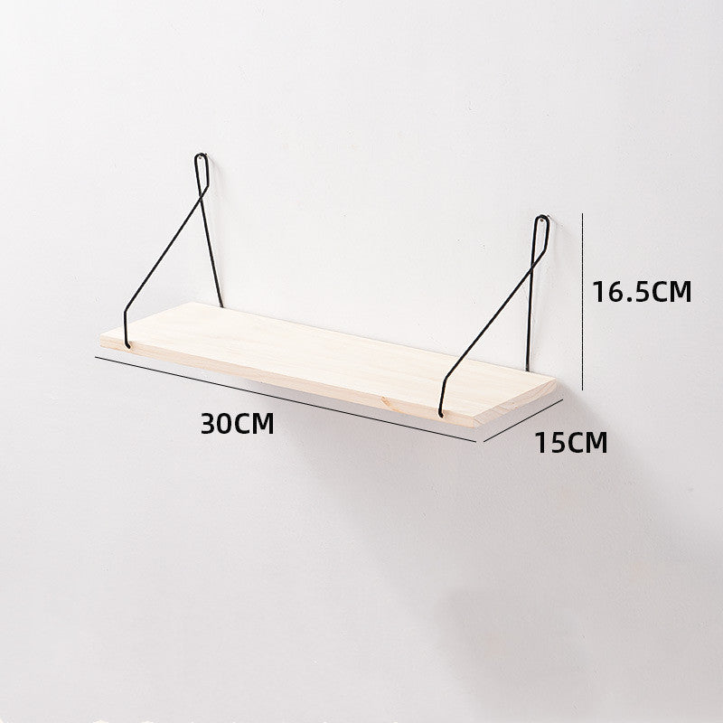 Wooden wall shelf
