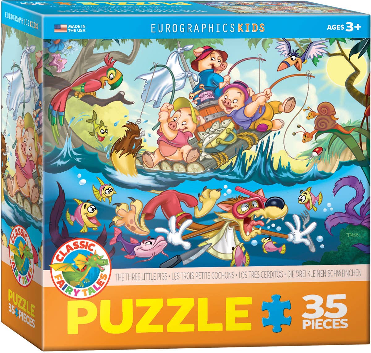 Eurographics The Three Little Pigs 35-Piece Puzzle - Ages 3+