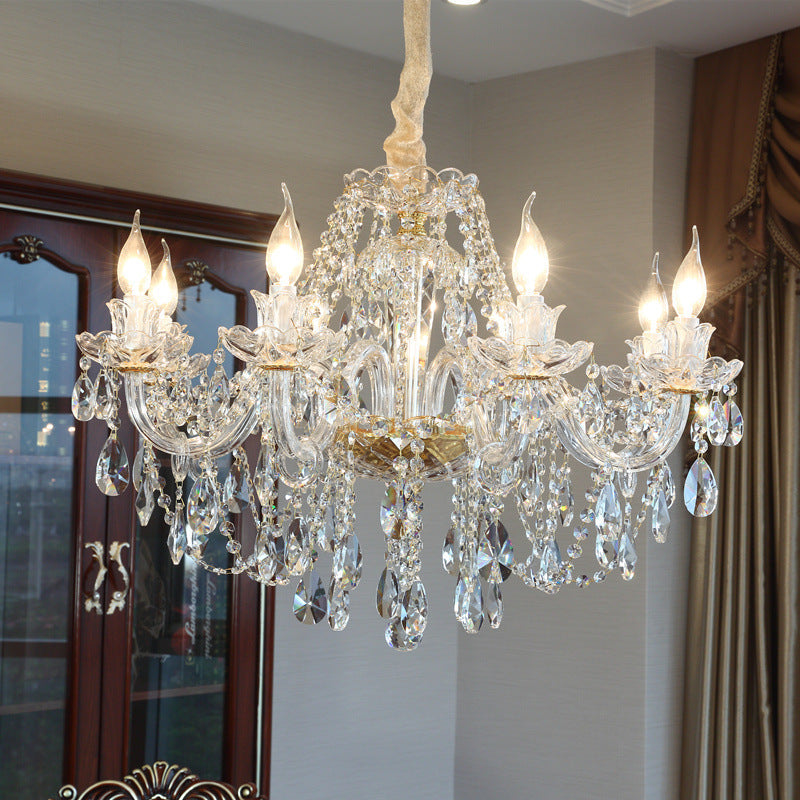 Luxury Crystal Chandelier with LED Lights
