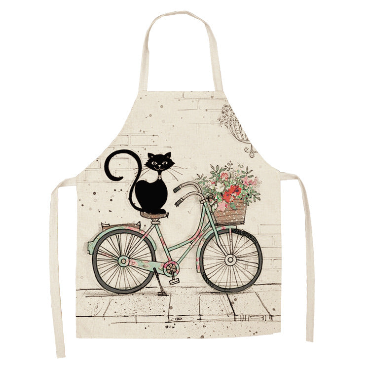 European and American cartoon cute cat apron