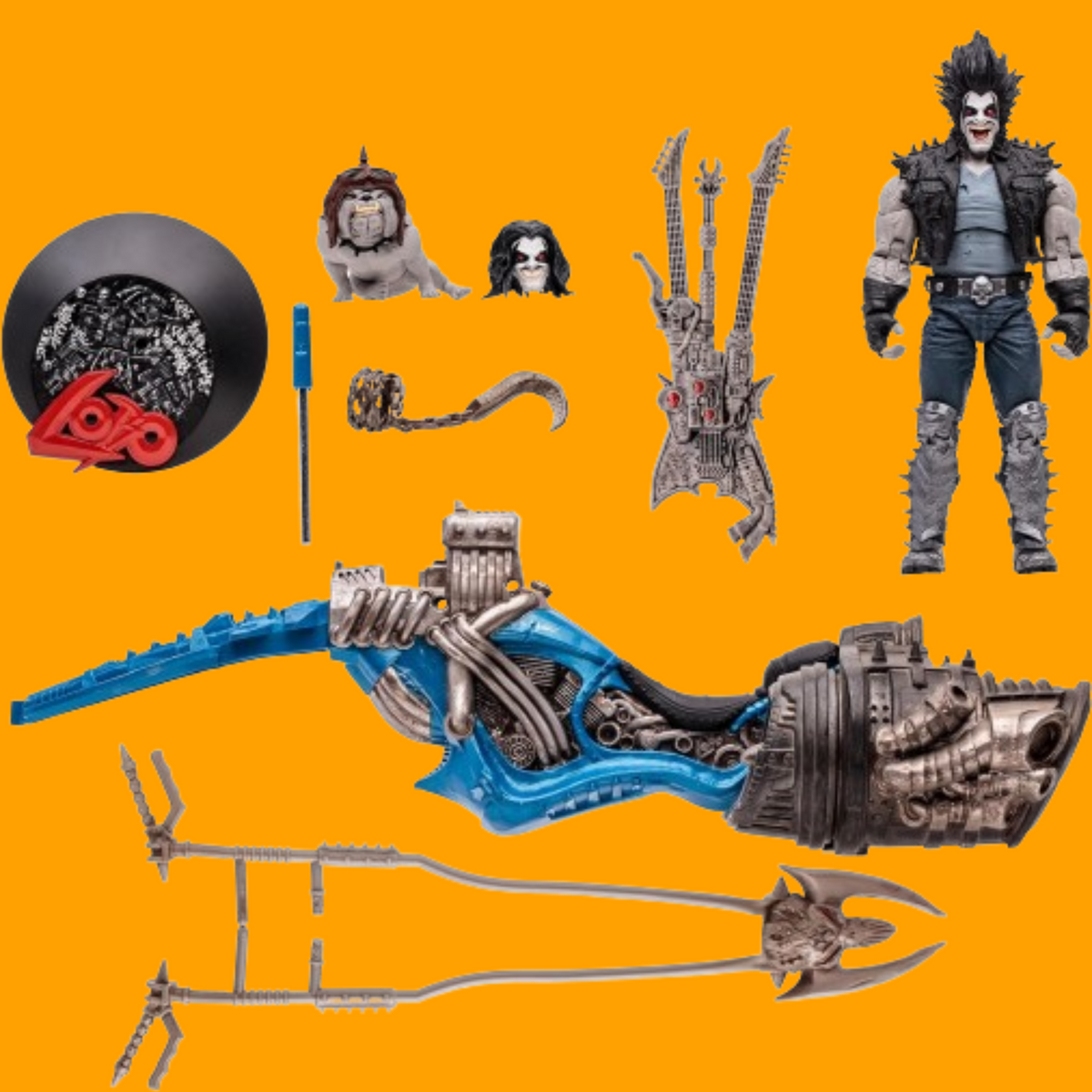 DC Multiverse Lobo & Spacehog - Gold Label - Justice League of America
