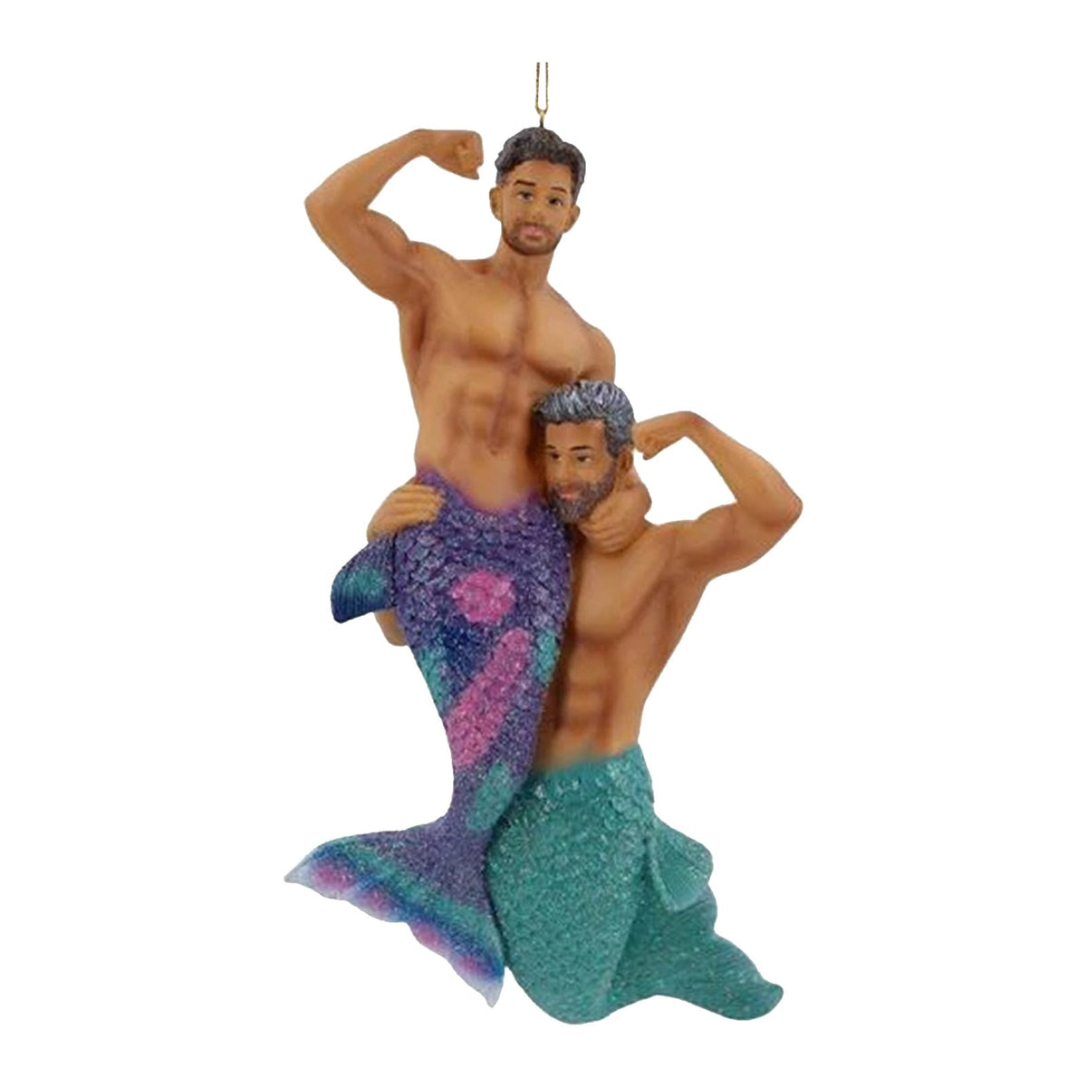 Christmas Merman Gift Ornament Pendant Interior