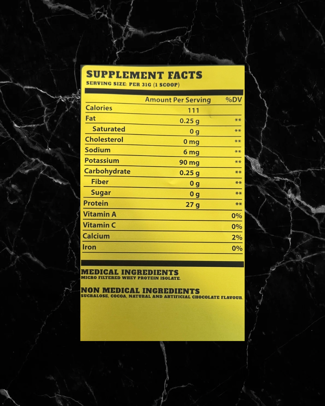 BulkBully Isolate Protein Powder - Chocolate Milkshake