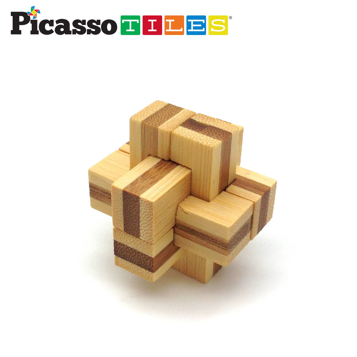 PicassoTiles - PicassoTiles 8PK Wooden Logic Puzzle - Ages 6+