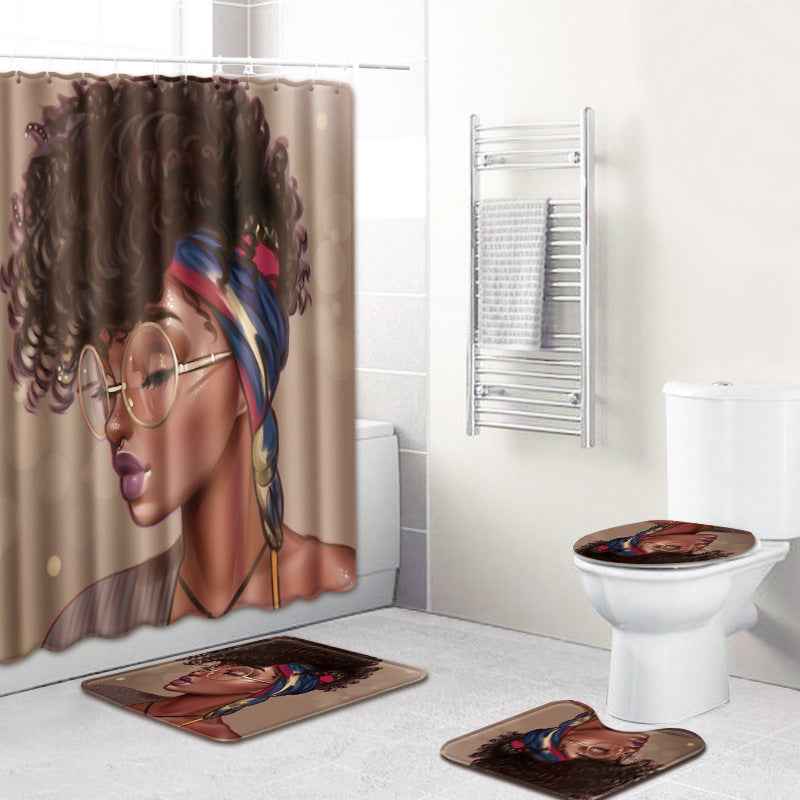 Bathroom Non-Slip Mat – Female Series 3-Piece Set