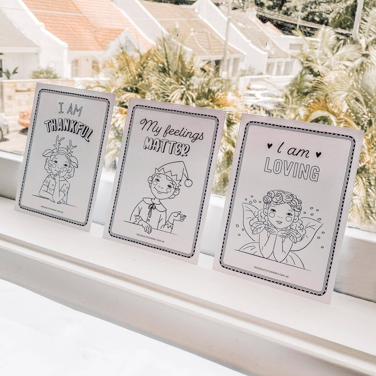 The Creative Sprout - Affirmation Colouring Pages – Mindfulness Activity - Ages 4+