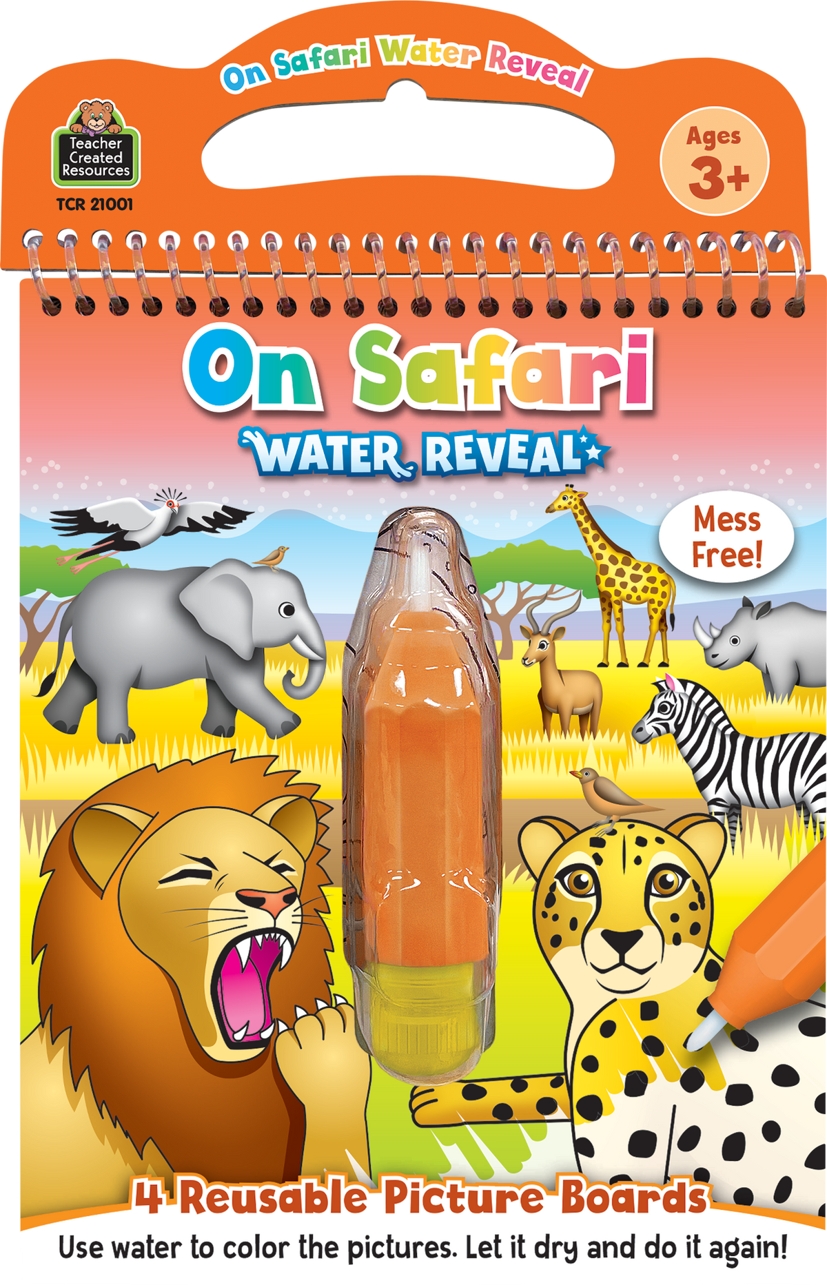 Teacher Created Resources - On Safari Water Reveal - Ages 2+