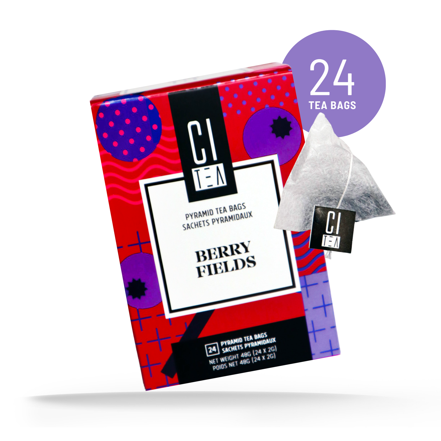 Berry Fields, Berry Tea Pyramid Tea Bags