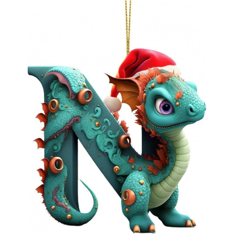 Christmas Tree Decoration 26 Letters Pendants