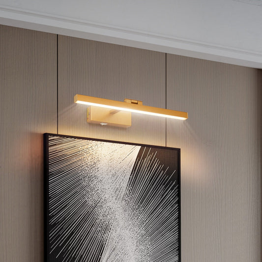 16 Inch Gold Dimmable LED Vanity Light Bar, Wireless Rechargeable Wall Light (United States Delivery Only)
