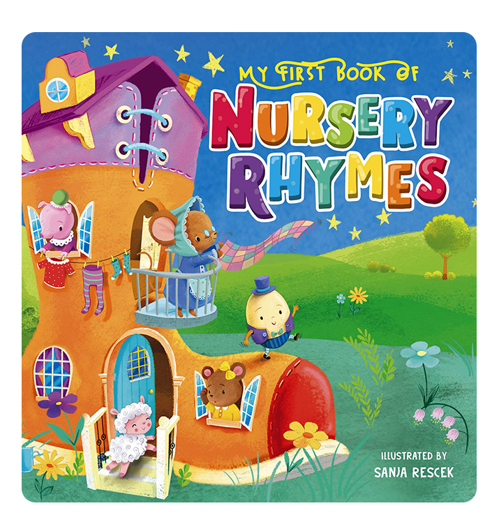 Little Hippo Books - My First Book of Nursery Rhymes - Children's Padded Board Book - Ages 0–5