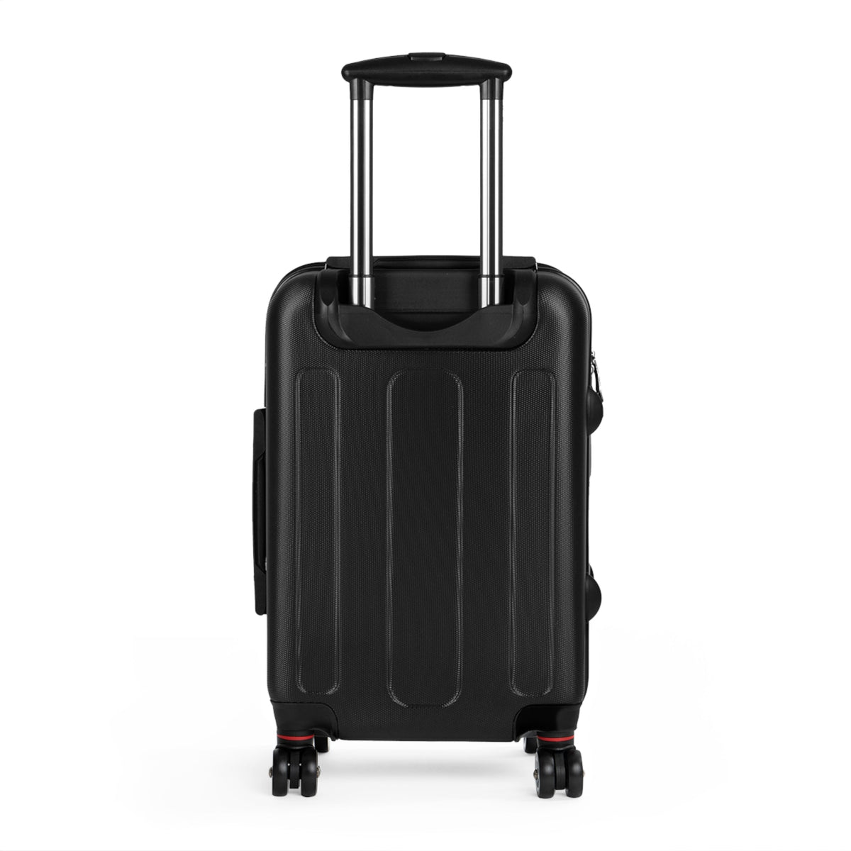 Floral Heart Carry-On Suitcase — Pink Rose Pattern Travel Luggage
