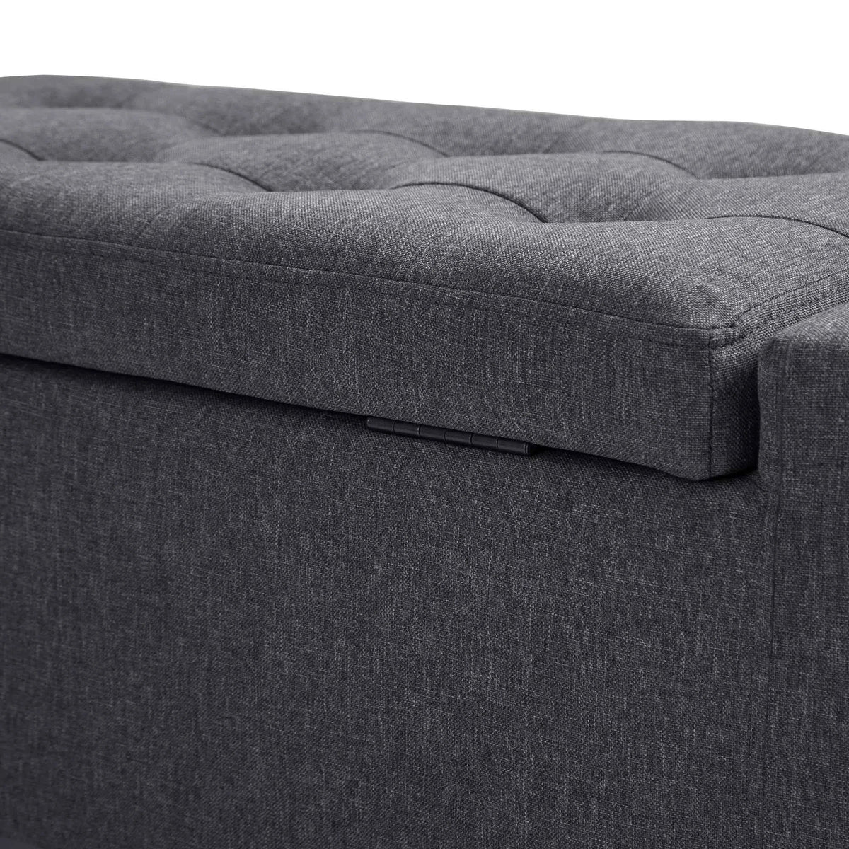 Linen Storage Ottoman Bench – Tufted Upholstered Accent & Seating Bench (United States & Canada Delivery Only)