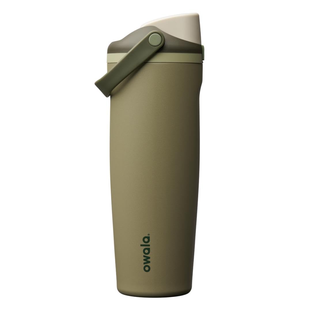Owala FreeSip Sway Insulated Stainless Steel Water Bottle with Two-Way Spout, Built-In Straw and Bucket Handle, Made for Travel, School, and Sports, 30oz, BPA Free, Leak Proof, Off Road 🍁 All In One Marketplace Canada