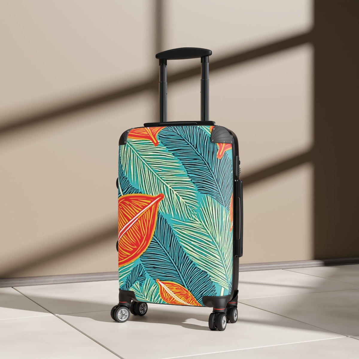 Tropical Leaves Carry-On Suitcase
