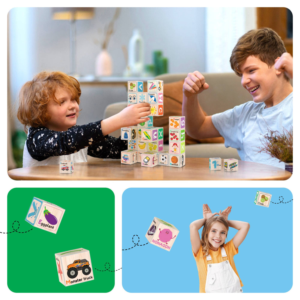 PicassoTiles 36pc 1" Magnetic Cubes Set - Ages 3+