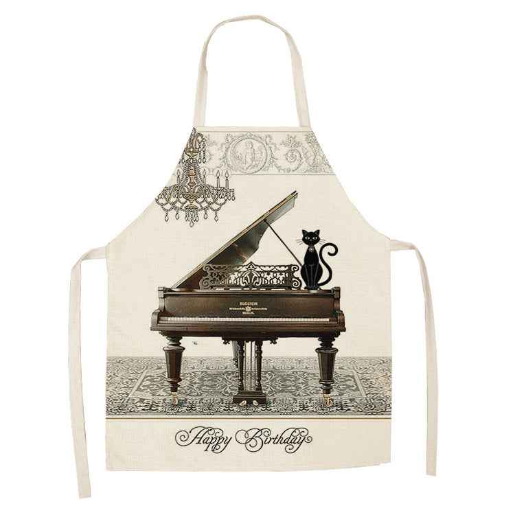 European and American cartoon cute cat apron