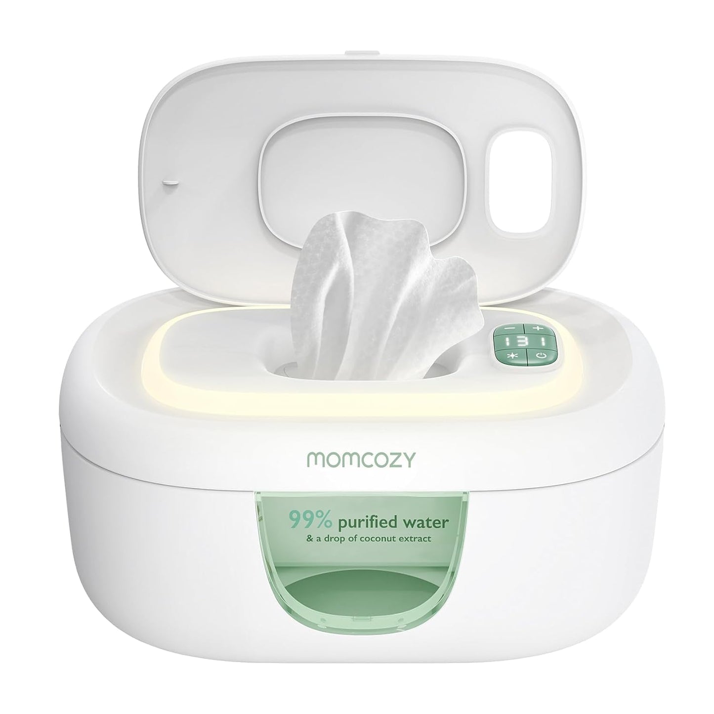 Momcozy Baby Wipe Warmer, Innovative Spring Design, Large Capacity Wipes Dispenser, Fast and Even Heating, 4 Modes of Temperature Heating Control, Diaper Wipe Warmer with Night Light 🍁 All In One Marketplace Canada