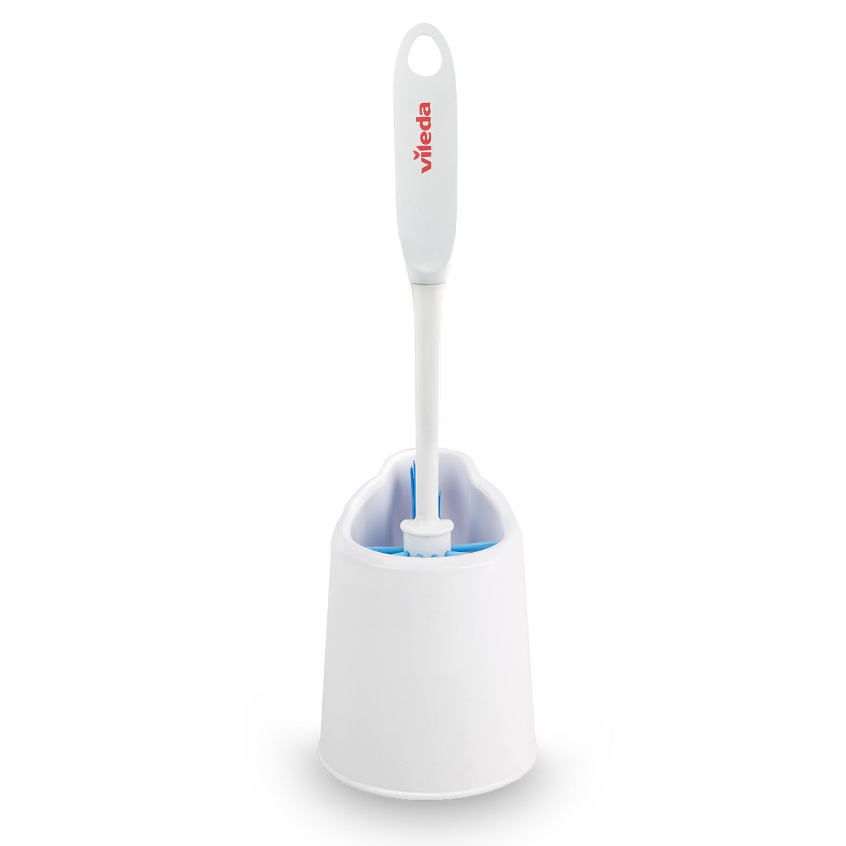 Vileda Deluxe Toilet Brush and Holder | Cleaner Brush with Ergonomic Handle | Easily Clean Under the Rim | Angled Bristles Reach Tough Spots 🍁 All In One Marketplace Canada