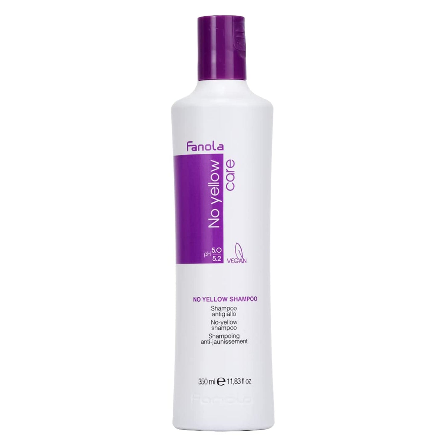 Fanola No Yellow Shampoo | Colour Depositing Purple Shampoo for Blonde, Silver, Gray, and Highlighted Hair | Anti Brass Shampoo Toner to Remove Yellow Tones & Brassiness from Bleached Hair (350 ml) 🍁 All In One Marketplace Canada