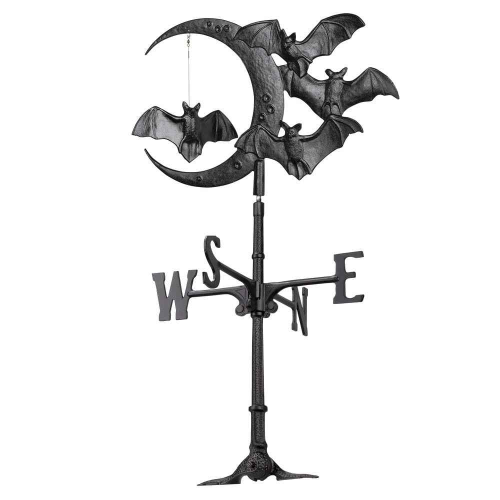 Whitehall Products Halloween Bat Rooftop Weathervane, Black