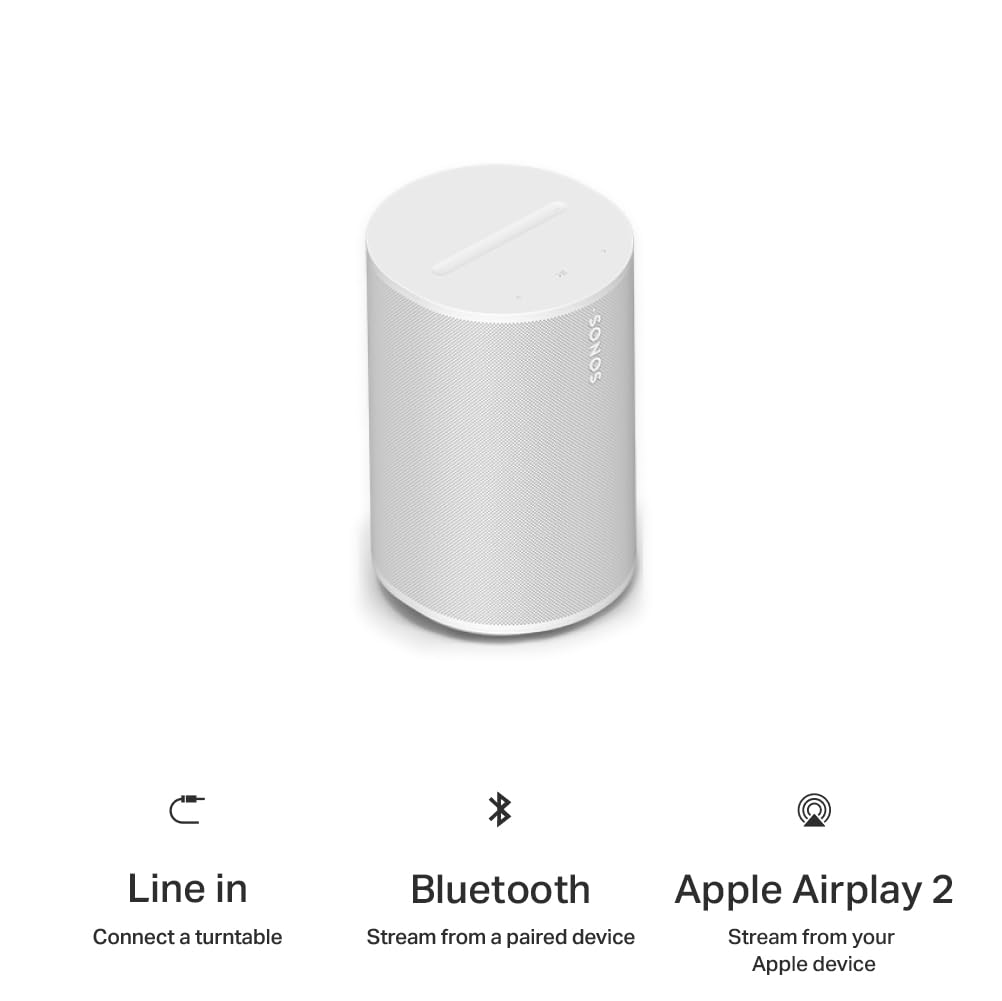 Sonos Era 100 SL - Compact, Microphone-Free Speaker with WiFi, Bluetooth - White 🍁 All In One Marketplace Canada